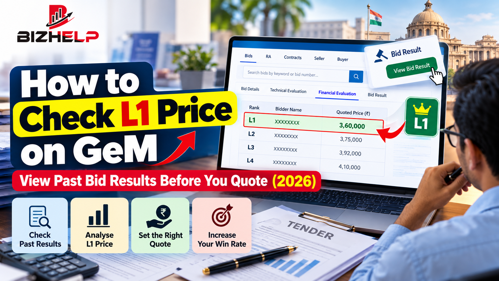 l1 check L1 price on GeM